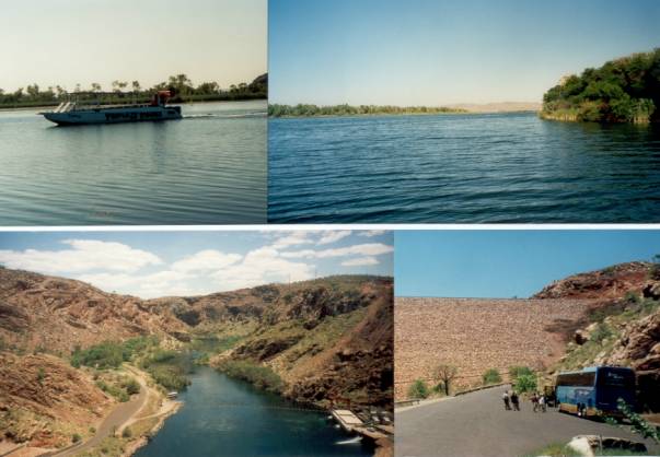 Westaustralien Rundreise, Bootfahrt von Kununurra ueber den Ord River, Staudamm des Lake Argyle