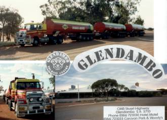Australien Rundreise, South Australia, Stuard Highway, Roadstation Glendambo, Long Truck