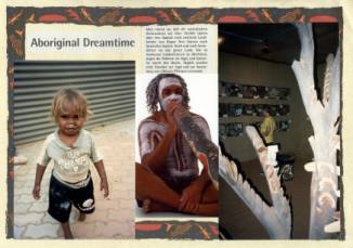Australien Rundreise, Outbacksiedlung Marla, Aboriginal, Aboriginal Dreamtime