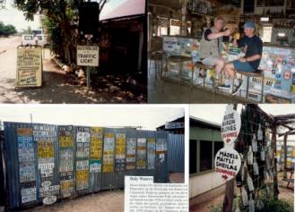 Australien Rundreise, Northern Territory, Stuart Highway, Carpentaria Highway, Historisches Pub on the Road