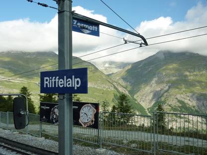 Schweiz Rundreise, Gornergratbahn, Station Riffelalp 
