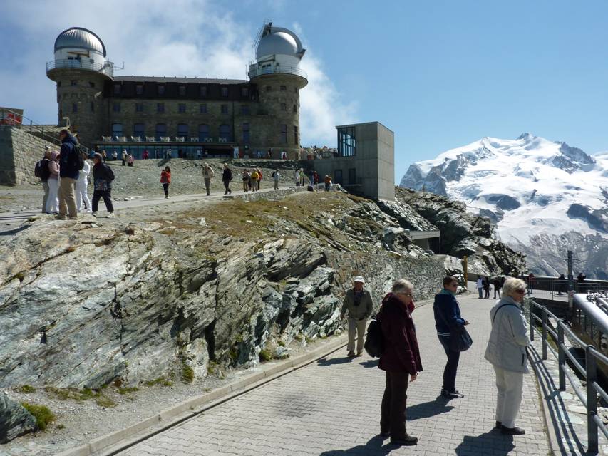 Schweiz Rundreise, Gornergrat, Kulmhotel mit Observatorien