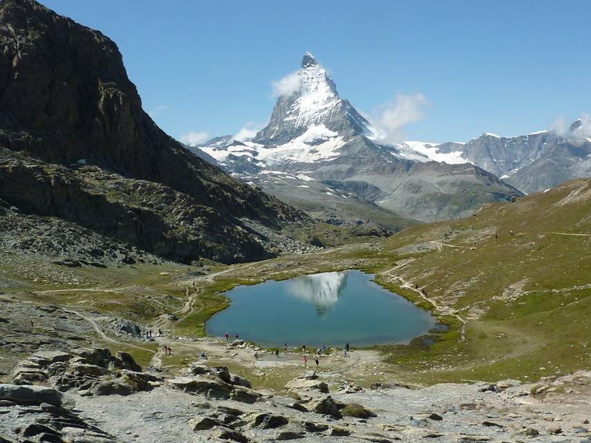 Schweiz Rundreise, Matterhorn, Riffelsee
