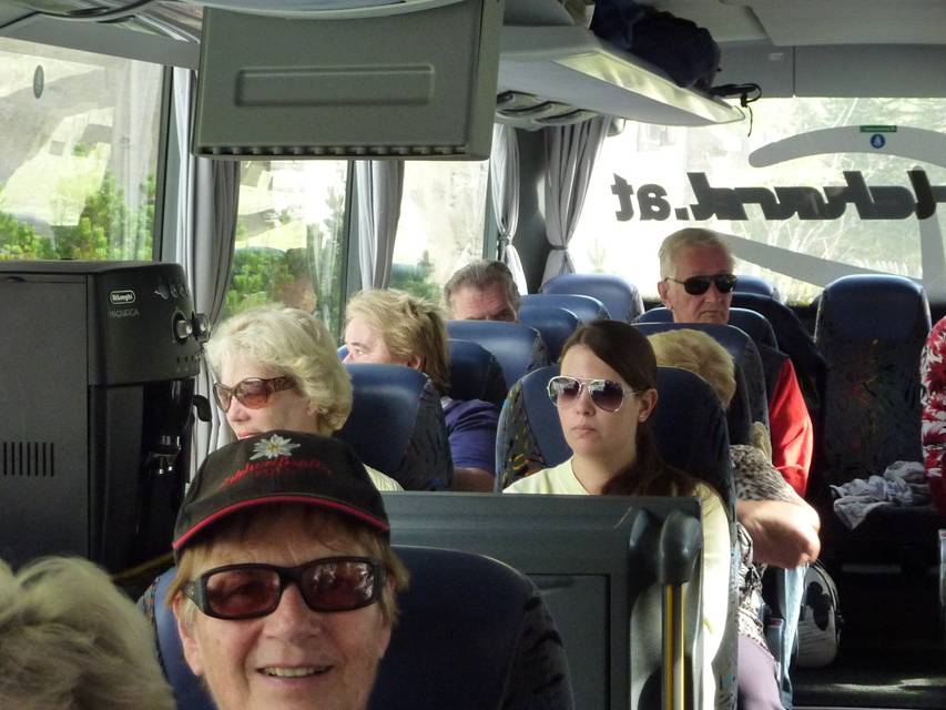 Schweiz Rundreise, Busfahrt von Brig nach Feldkirch