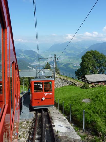 Schweiz Rundreise, Pilatus Zahnradbahn